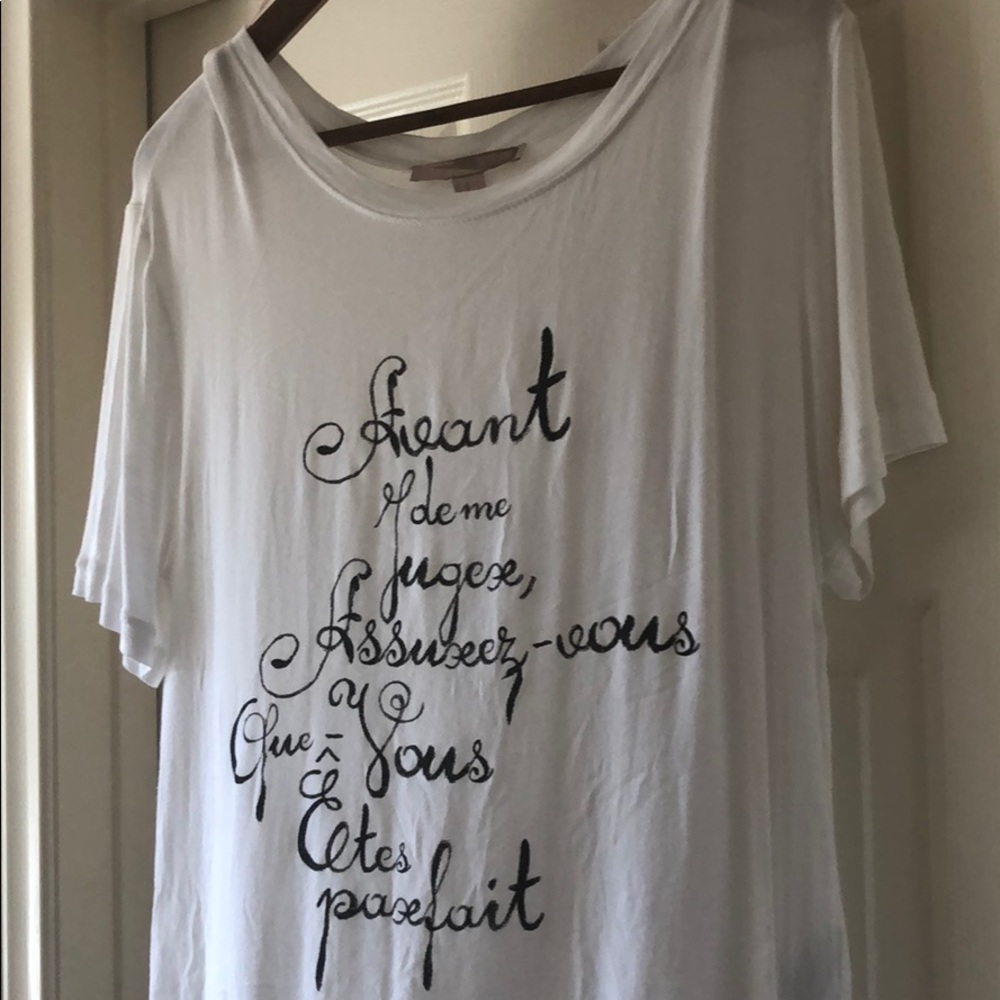 Forever 21 French Quote Shirt